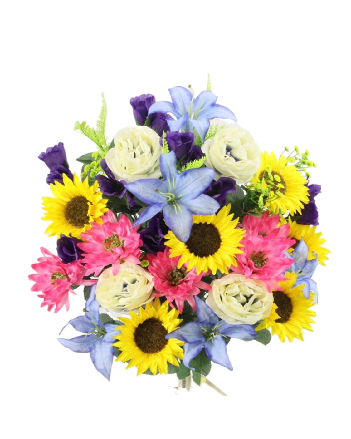 Yellow, Purple & Pink Sunflower Mix Bush