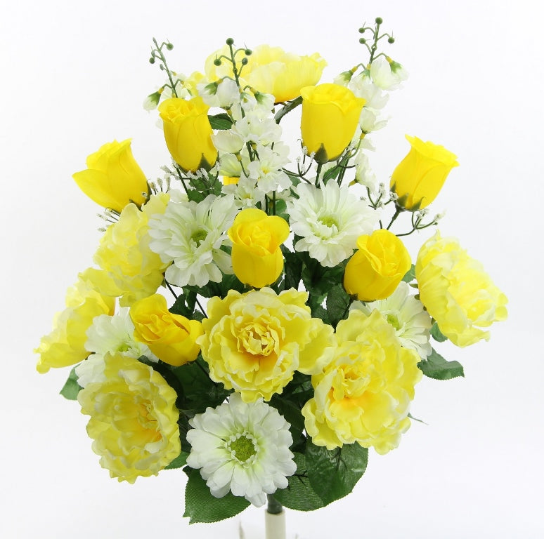 Yellow & White Floral Mix Bush