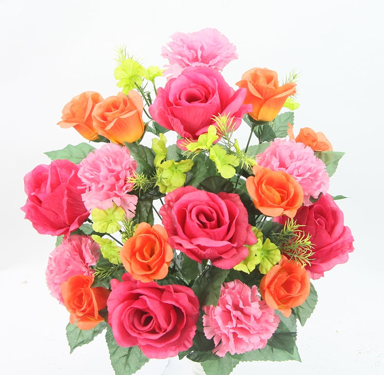 Pink & Orange Floral Mix Bush