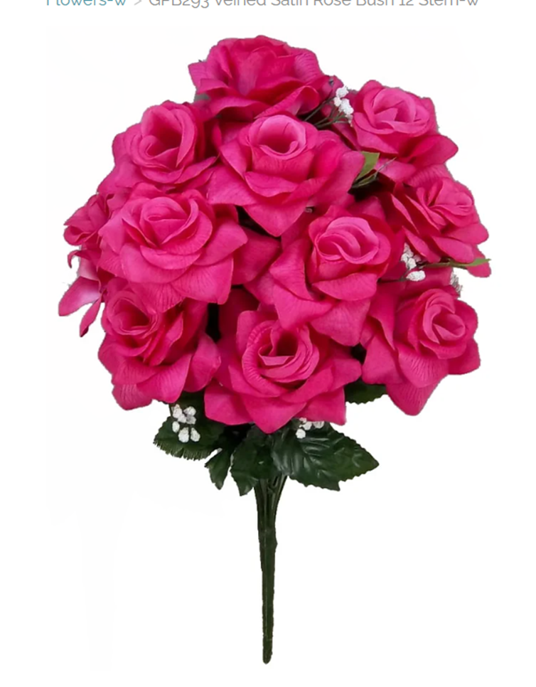 Fuchsia Satin Rose Bush