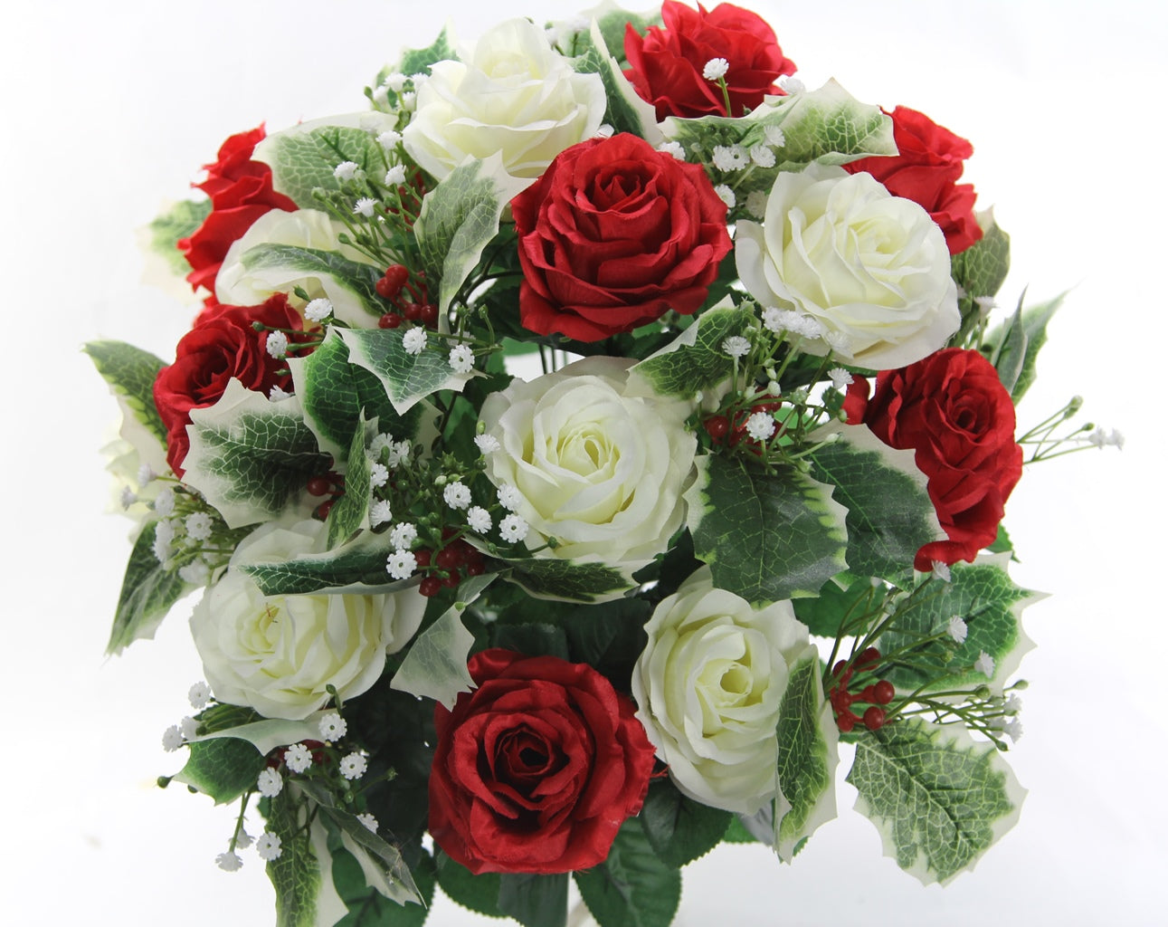Rose & Holly Christmas Mixed Bush