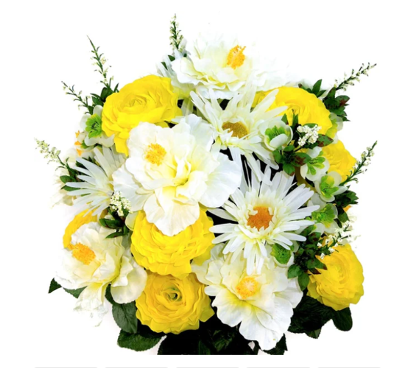 Yellow & White Hibiscus Rose Mix Bush