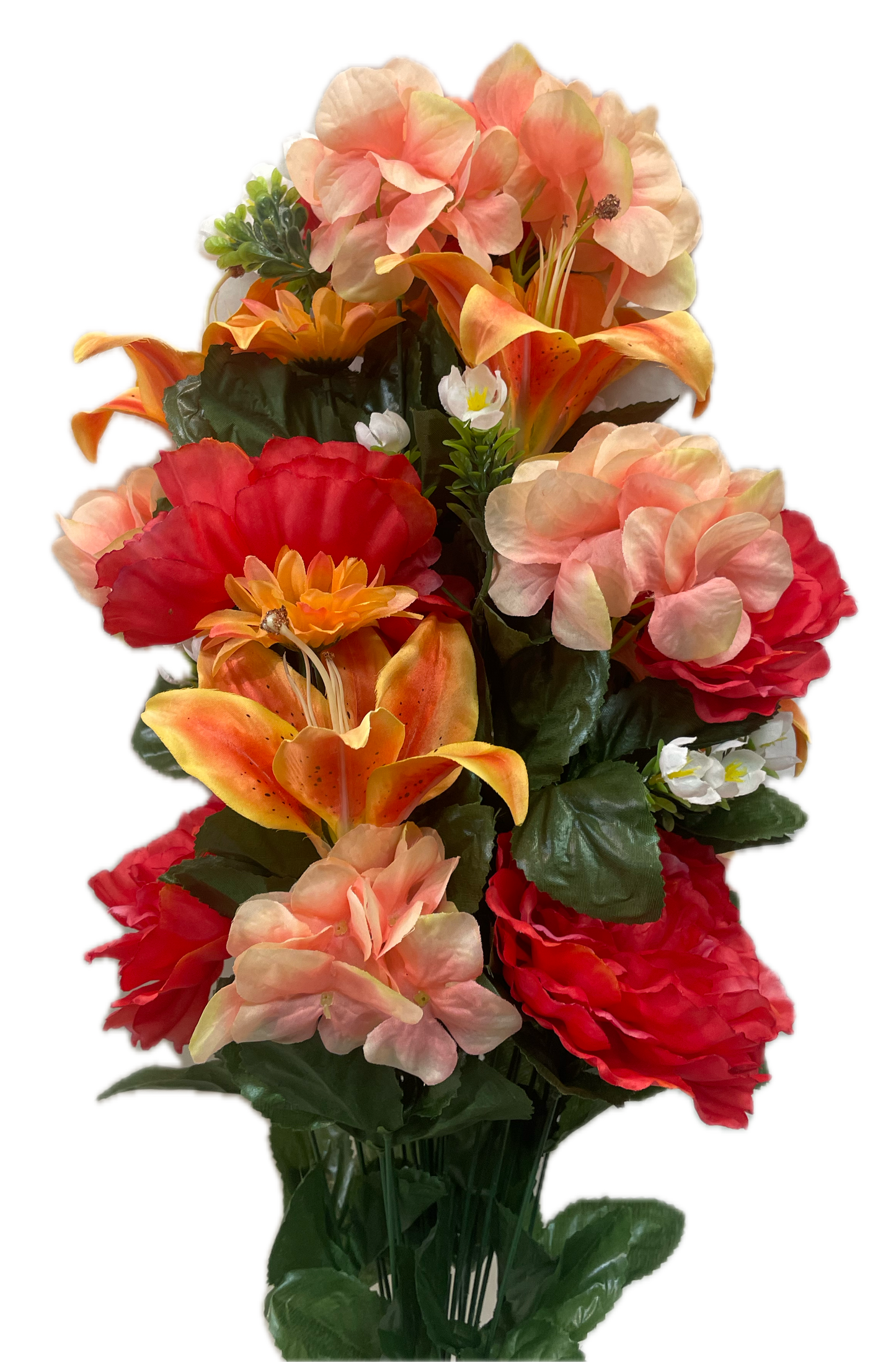 Coral & Peach Floral Mix Bush