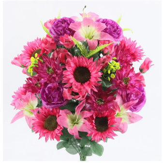 Pink Sunflower Mix Bush