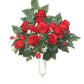 Red Rose Mix FORWARD-FACING Vase