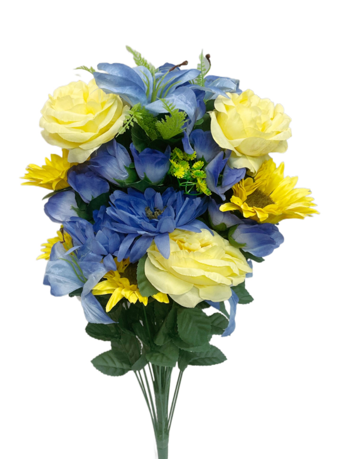 Blue & Yellow Floral Mix Bush