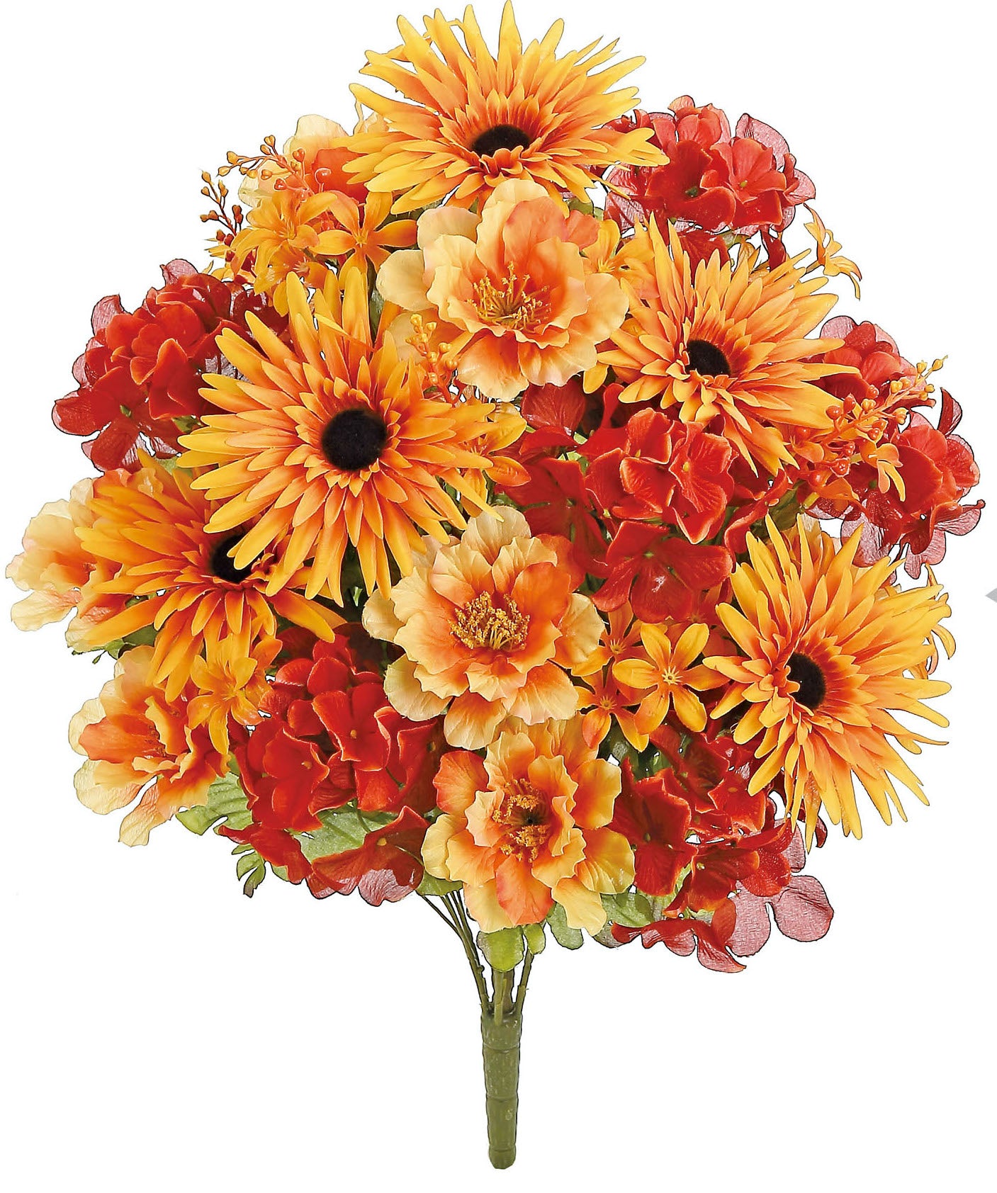 Yellow & Orange Fall Floral Mix Bush