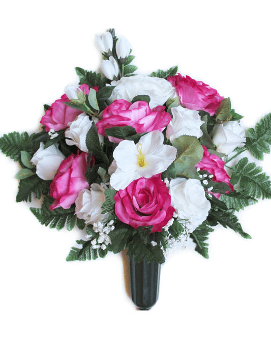 Pink & White Floral Mix FULL Vase