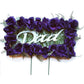 Deep Purple DAD Floral Pillow
