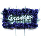 Deep Purple GRANDPA Floral Pillow