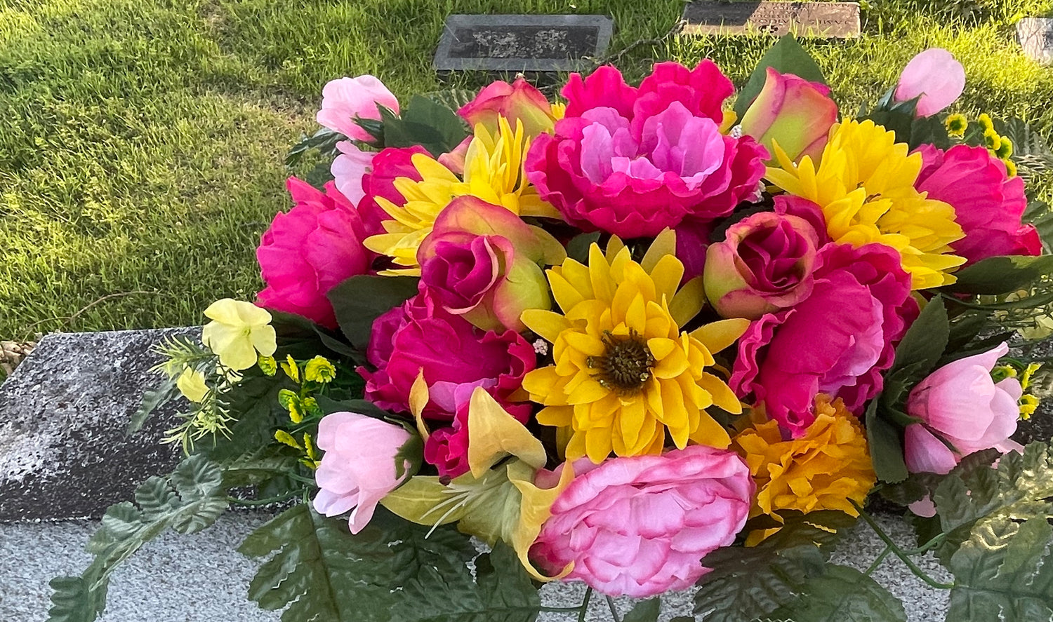 Artificial Funeral Flowers, Artificial Cemetery Flowers