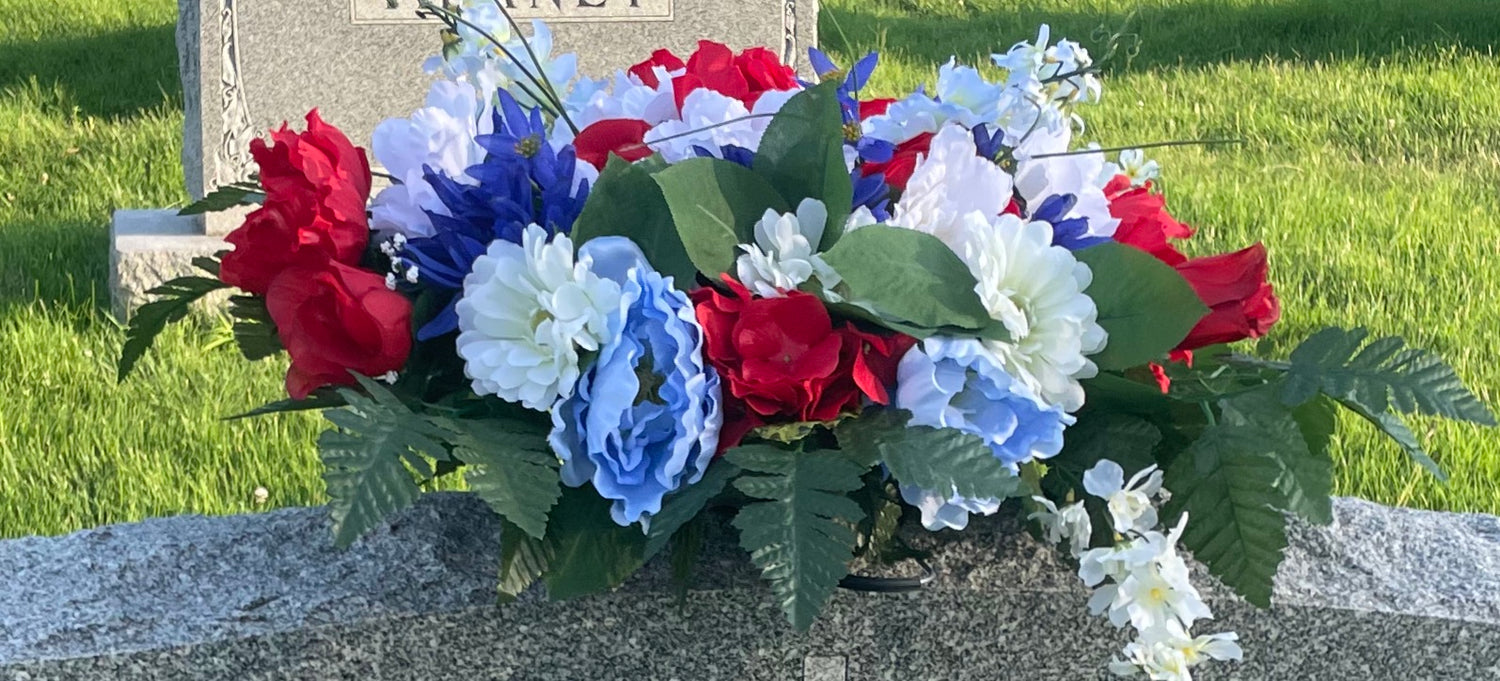 Graveside Flowers - Artificial Flower Arrangements for Cemeteries –