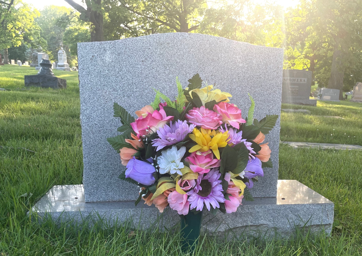 Graveside Flowers - Artificial Flower Arrangements for Cemeteries –