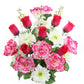 Bright Pink & White Floral Mix Bush