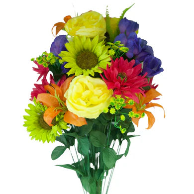 Festive Bright Sunflower Mix Bush