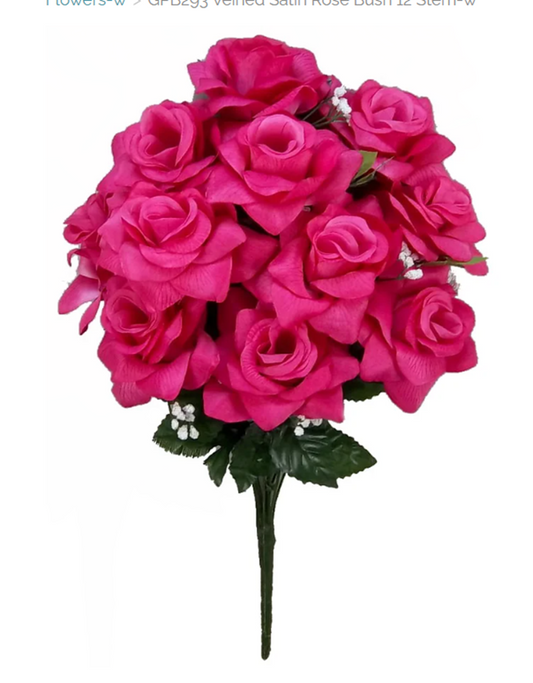 Fuchsia Satin Rose Bush