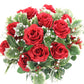 Red Rose & Holly Christmas Floral Bush