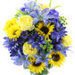 Yellow & Blue Sunflower Mix Bush