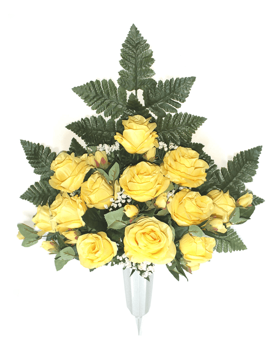 Yellow Rose Mix FORWARD-FACING Vase