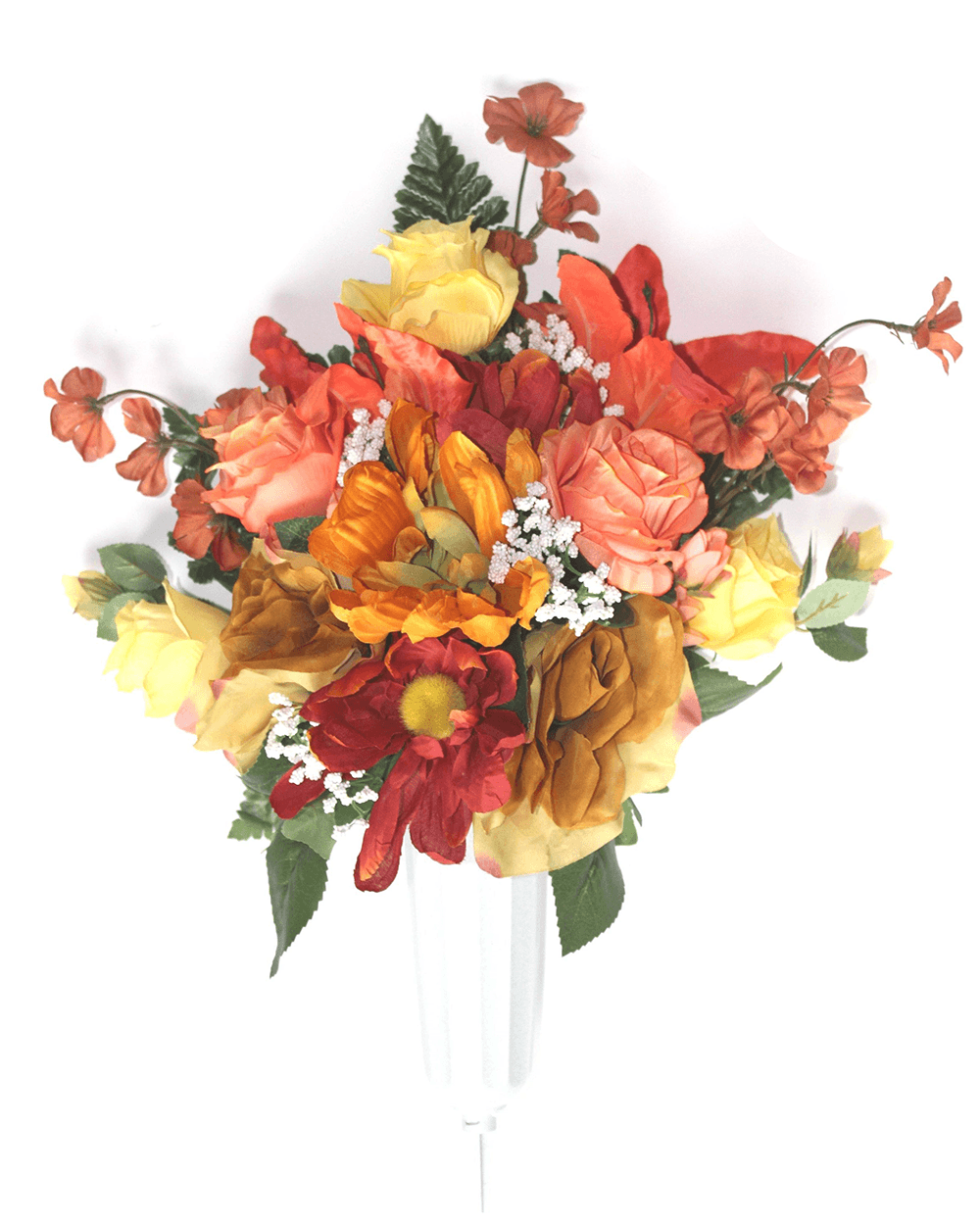 Scabiosa & Roses Fall Mix FORWARD FACING Vase