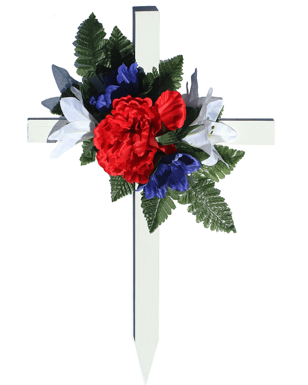 Red, White & Blue Floral Mix Cross