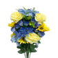 Blue & Yellow Floral Mix Bush