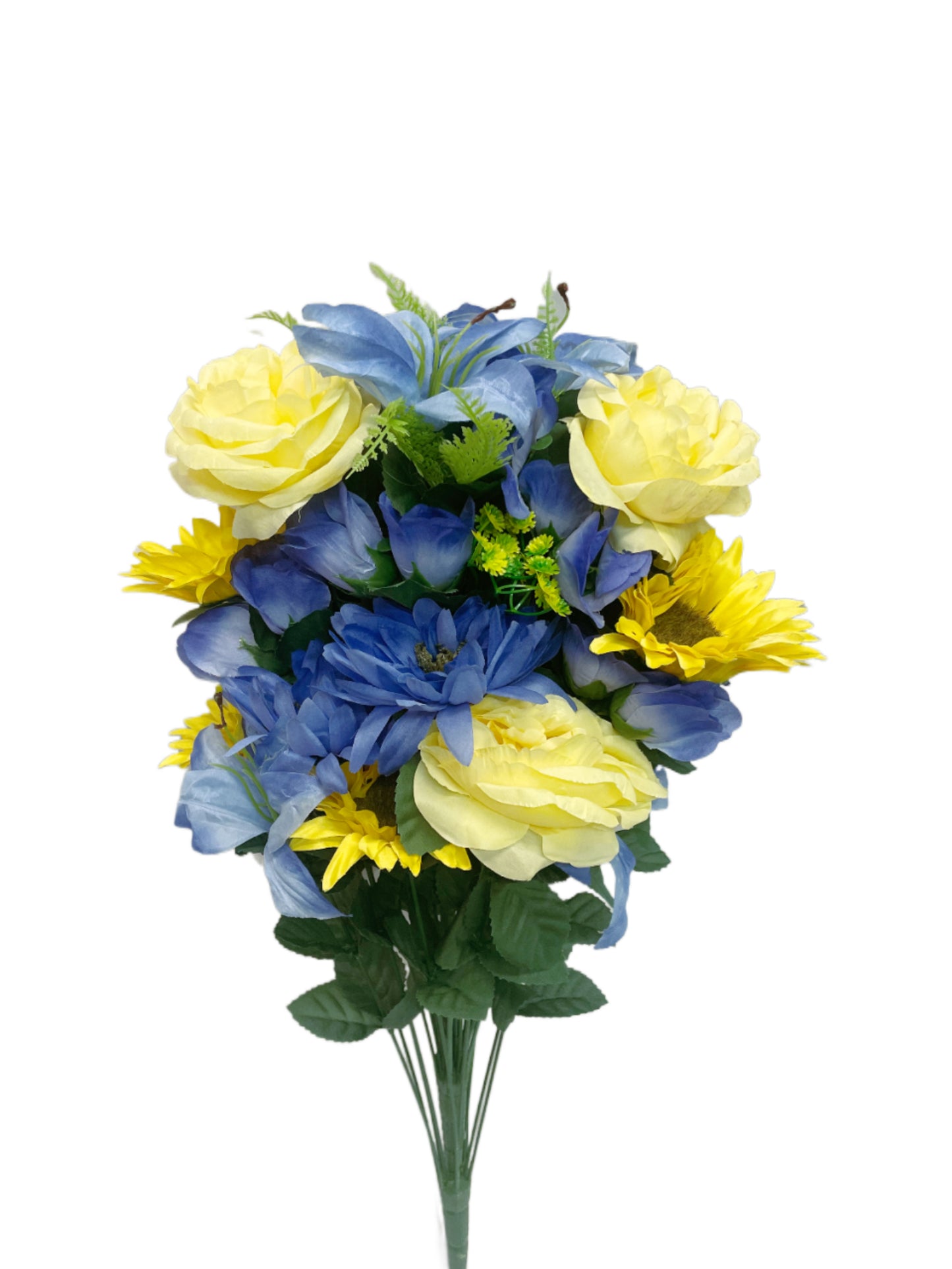 Blue & Yellow Floral Mix Bush