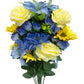 Blue & Yellow Floral Mix Bush
