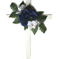 Blue & White Floral Mix Cross