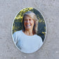 Personalized Ceramic Headstone Photo - Oval
