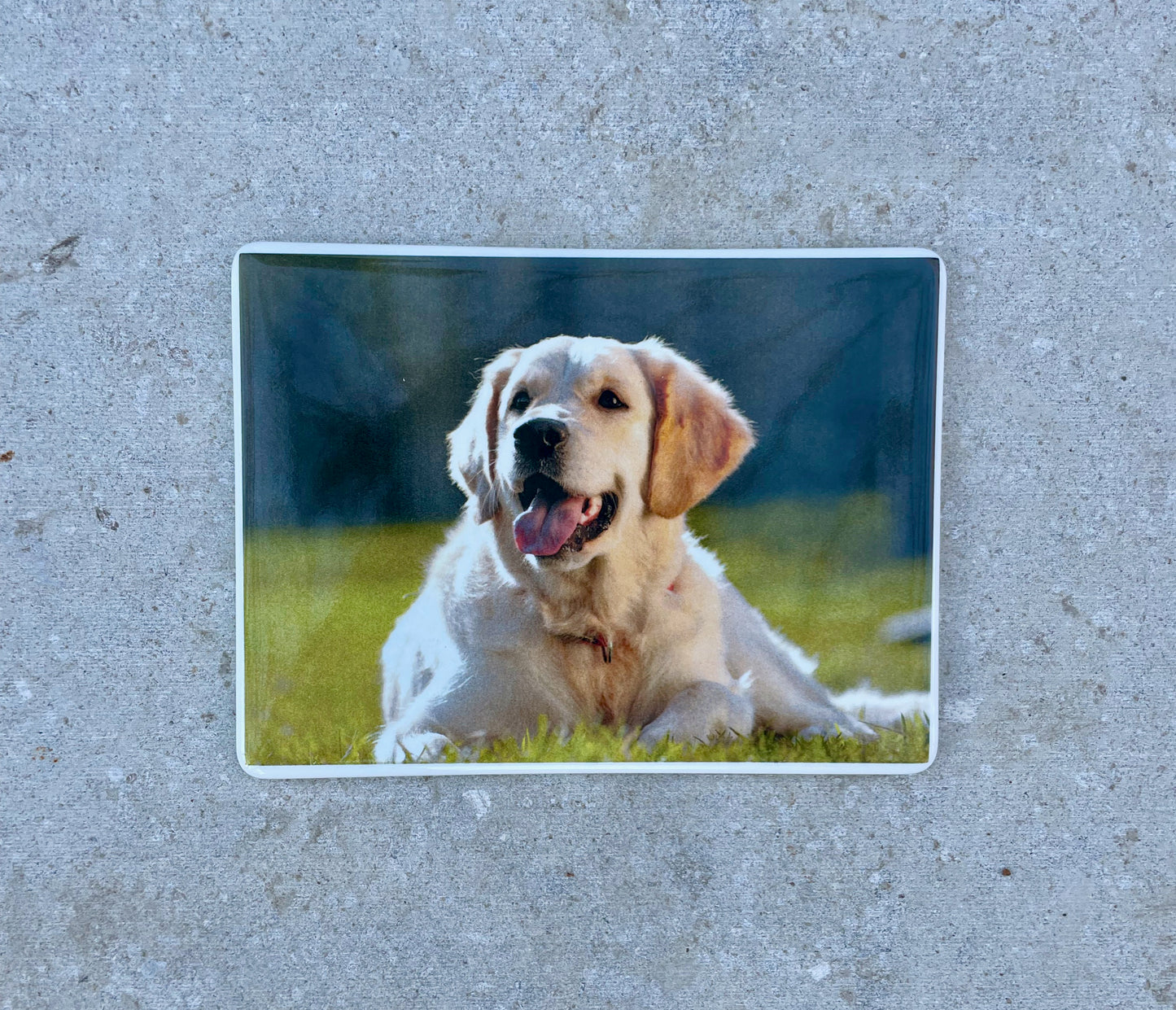 Personalized Ceramic Headstone Photo - Rectangular