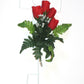 Cross Wire Stand - Red Rose