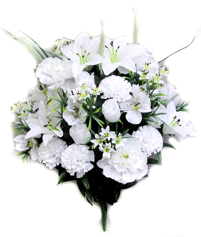 White Lily & Peony Floral Mix Bush