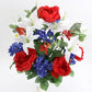 Peony, Lily, and Hydrangeas Patriotic Mixed Bush