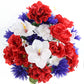 Red, White & Blue Floral Mix Bush