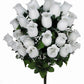 Premium White Silk Rosebud Bush