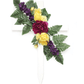 Purple & Yellow Fall Floral Mix Cross