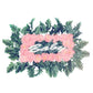 Custom Floral Pillow Wreath - Choose NAME & FLOWER COLORS