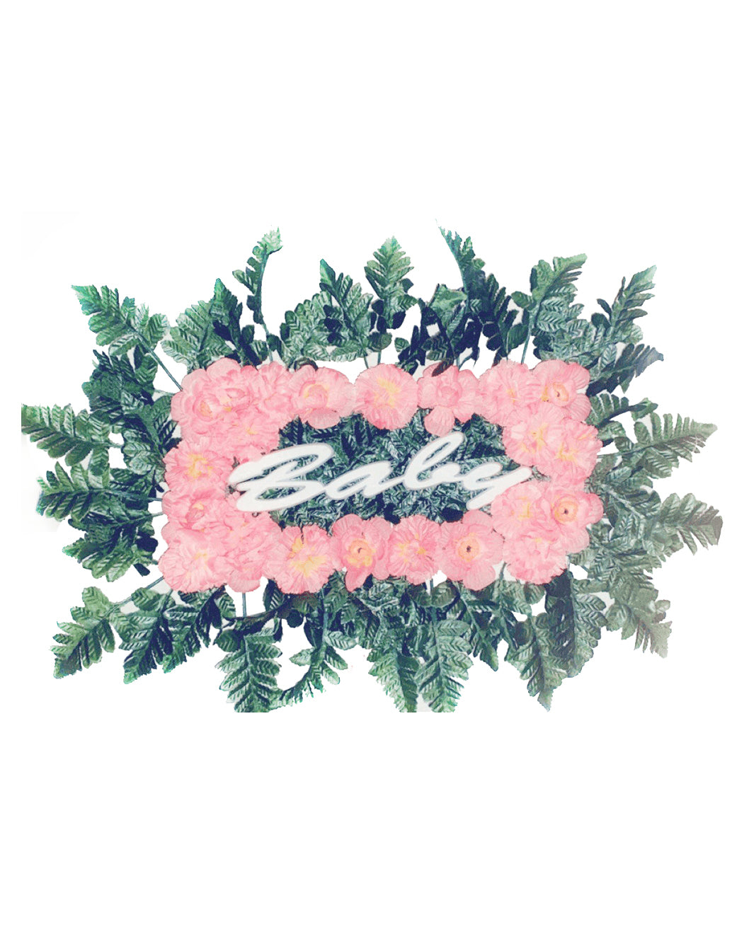 Custom Floral Pillow Wreath - Choose NAME & FLOWER COLORS