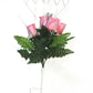 Mom Wire Stand with Pink Roses
