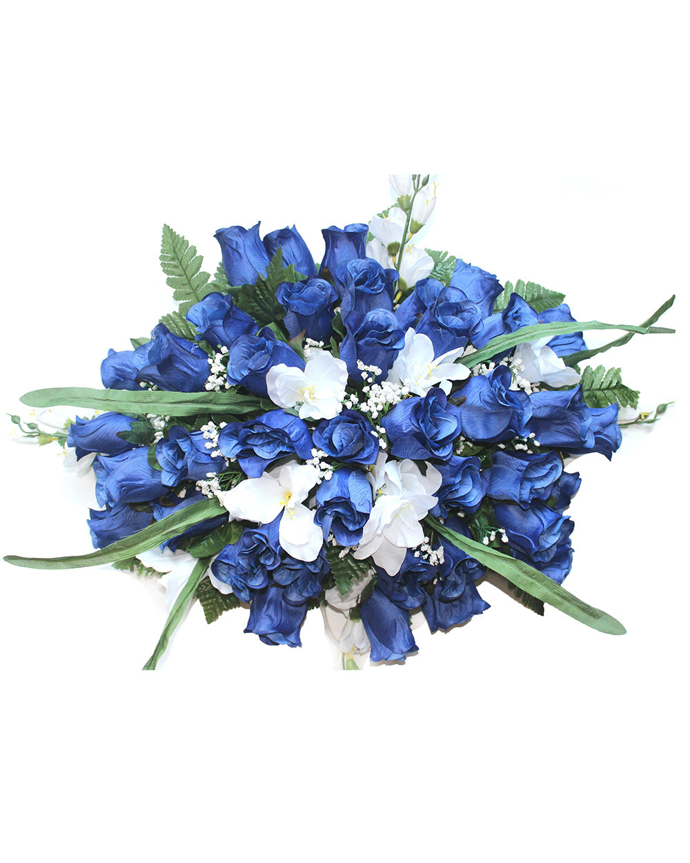 Large Blue & White Floral Mix Spray