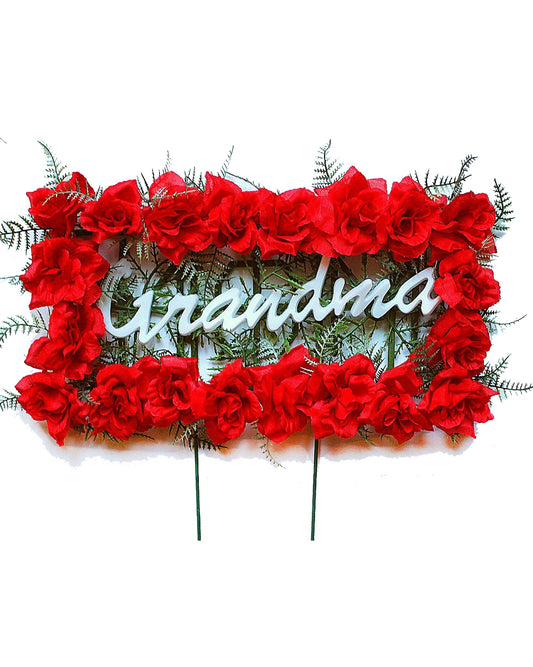 Red GRANDMA Pillow