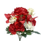 Red & White Floral Mix Bush