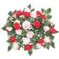 Large Red & Pink Rose Floral Spray