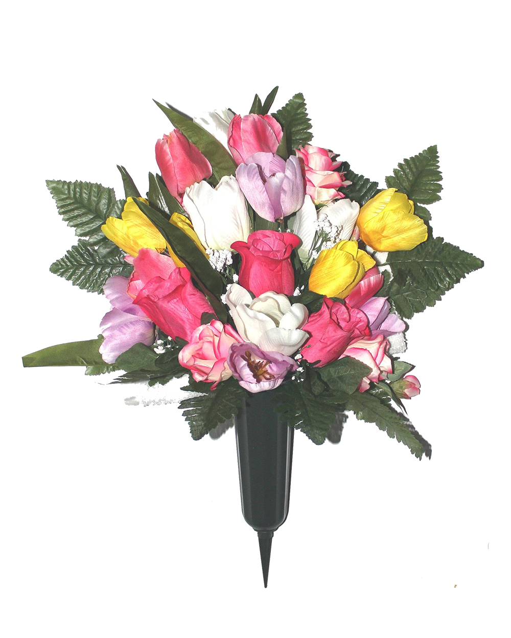 Standard Tulip & Rose FORWARD-FACING Vase