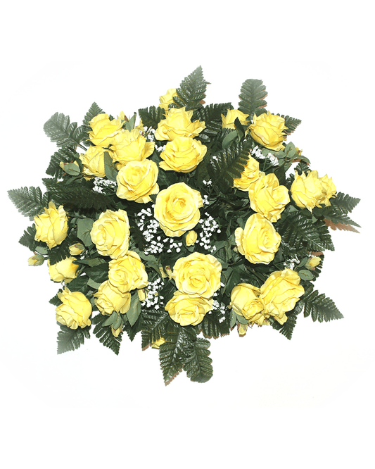 Large Yellow Rose Floral Spray