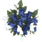 Blue & White Floral Mix FORWARD-FACING Vase
