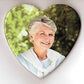 Personalized Ceramic Headstone Photo - Heart