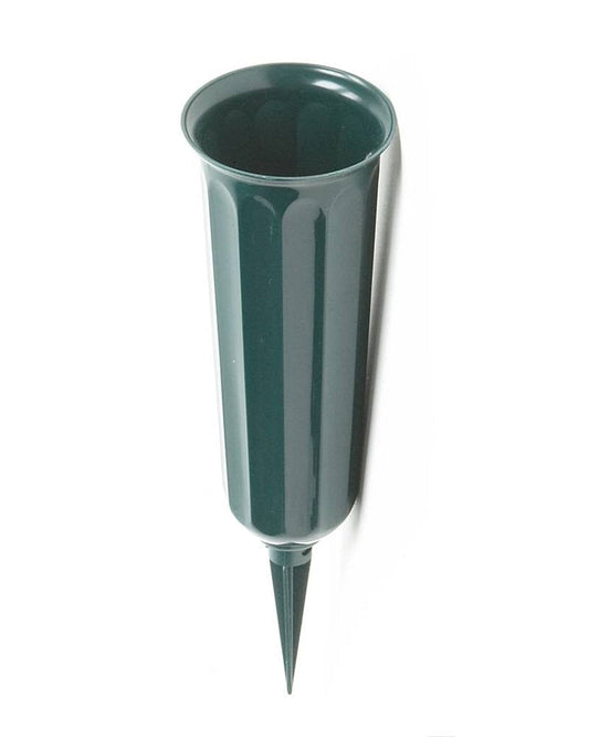 Green Cone-Shaped Vase