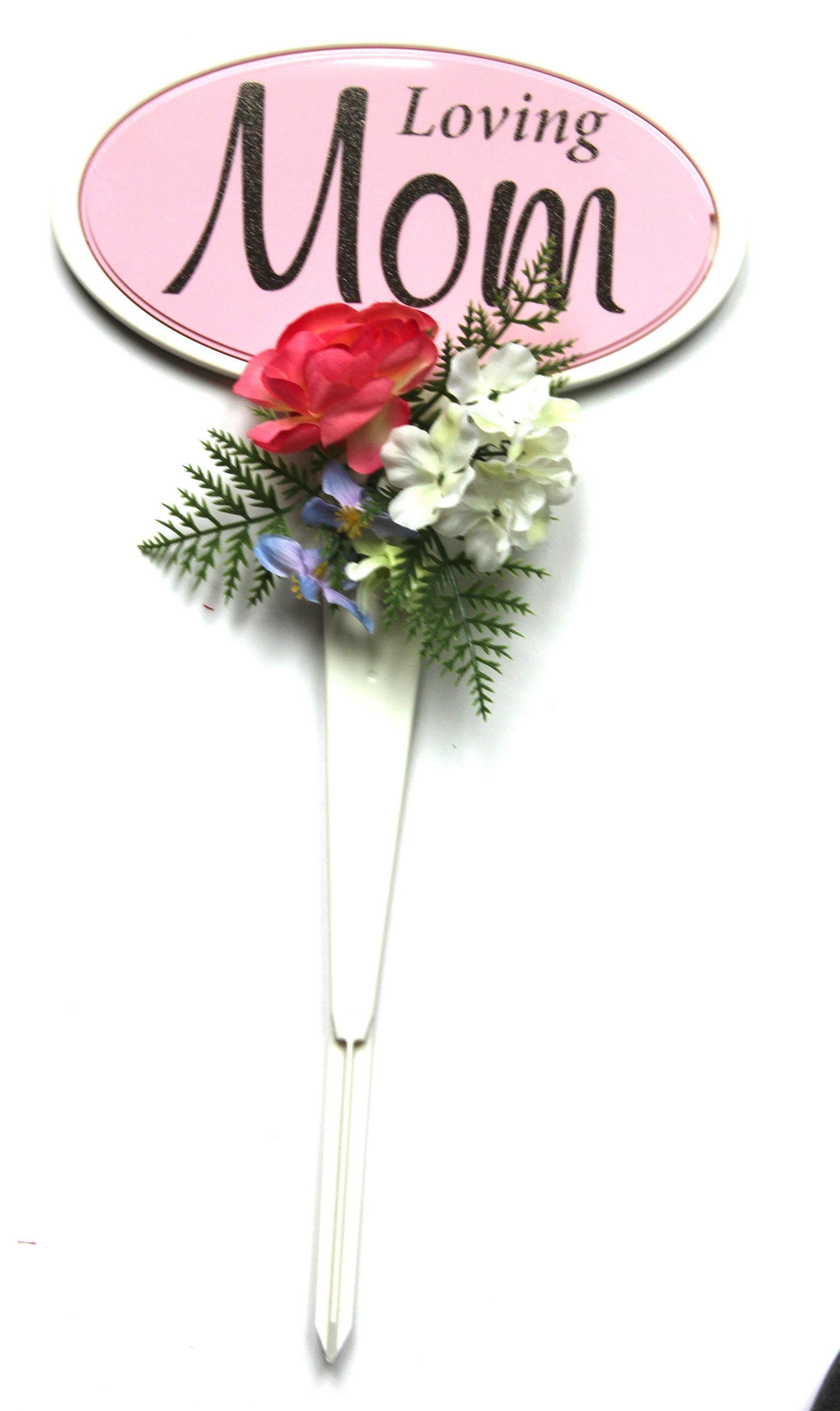 Loving Mom Stand with Accented Flowers- 18 inch Tall